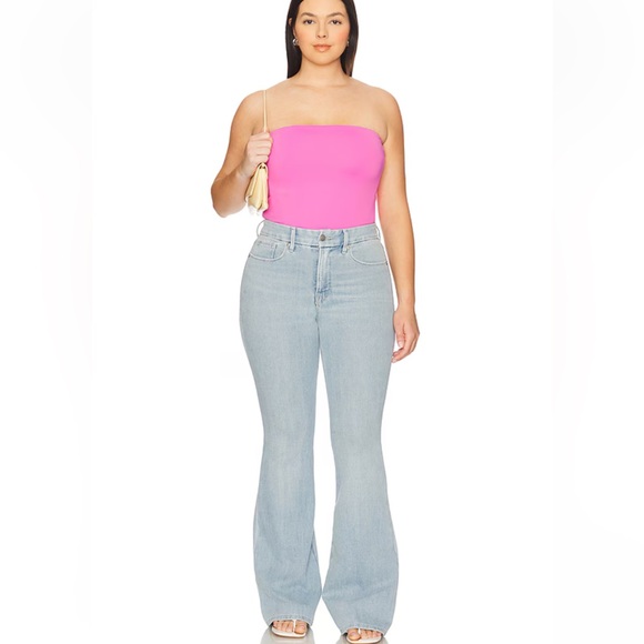 NWT Good American Good Legs Flare Jeans in Indigo841